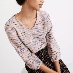 MADEWELL Rainbow Jacquard Full-Sleeve Top XS
